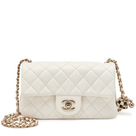 chanel mini white bag|chanel mini flap bag rectangular.